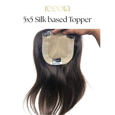 5x5 Silk Base I Human Hair Topper For Women I Hair Extensions