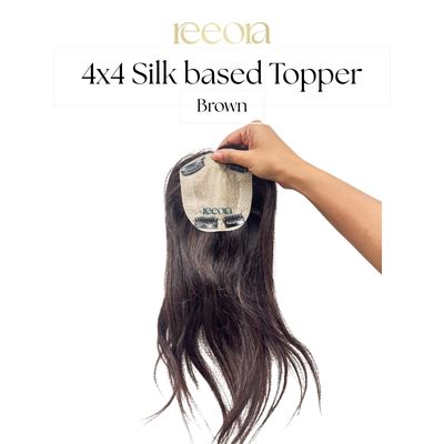 4x4 Silk Base I Human Hair Topper For Women I Hair Extensions