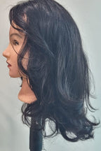 Wig with Natural Waves – Natural Black colour and 18 Inch length