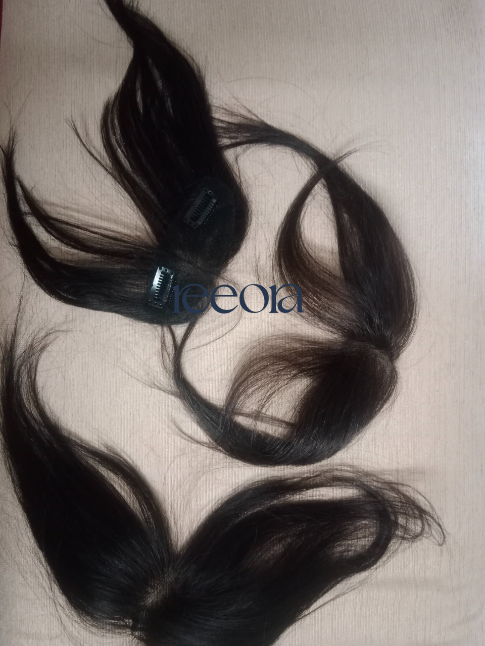 Long Clip-In Bangs with 2 clips - 100% Human Hair Extensions | Natural Looking Hairstyle Boosters