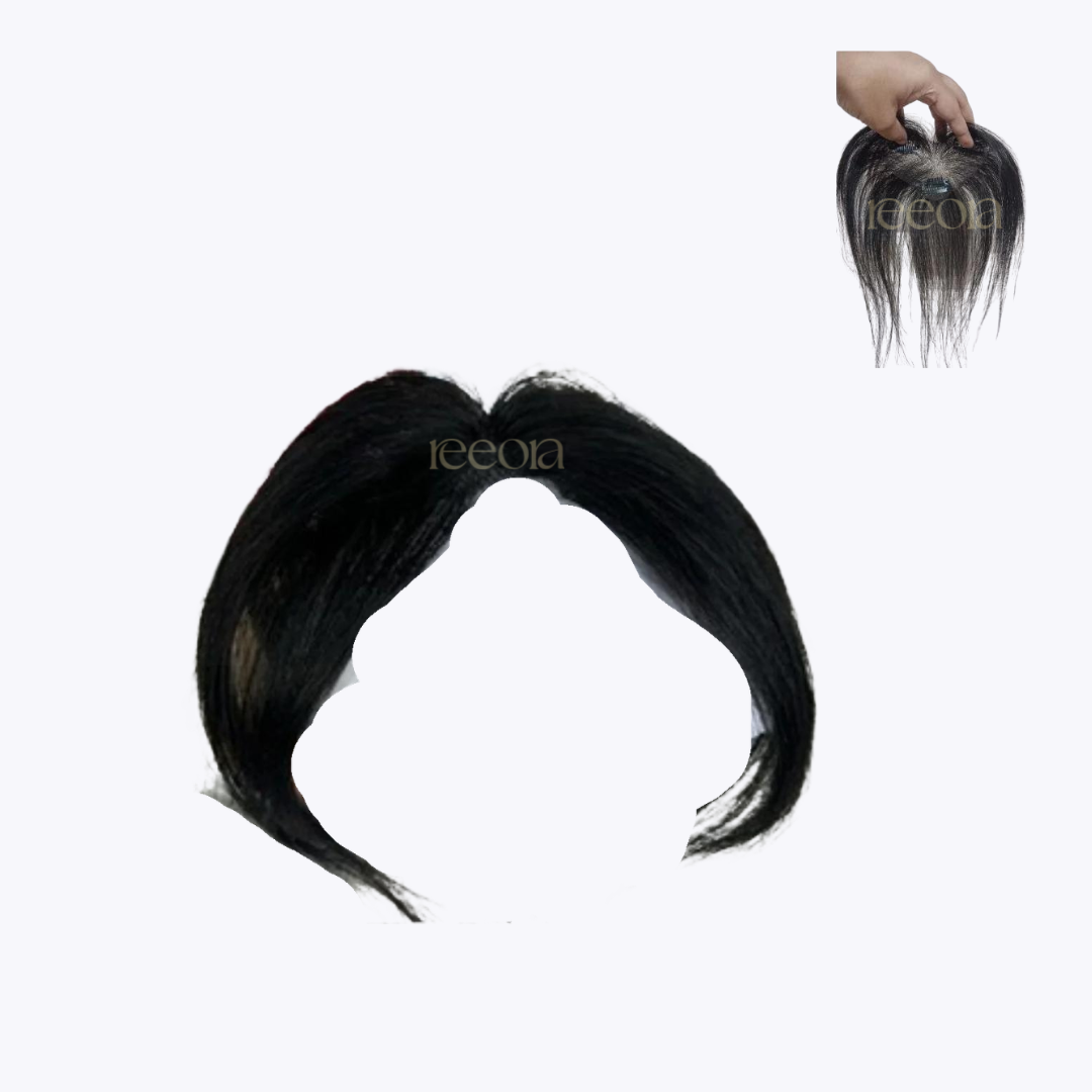 Bangs | Lace Bang Extension for Face Framing | 100% Human hair | Straight & Wavy