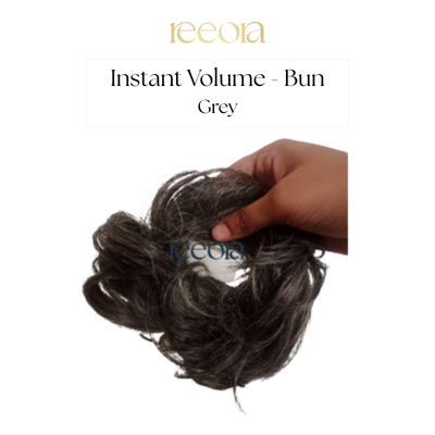 Messy Bun Scrunchie - Grey