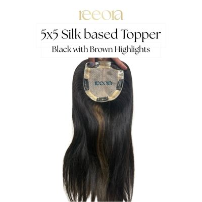 5x5 Silk Base I Human Hair Topper For Women I Hair Extensions