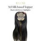 5x5 Silk Base I Human Hair Topper For Women I Hair Extensions