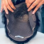 Straight Natural Black Men's Wig 6 inch