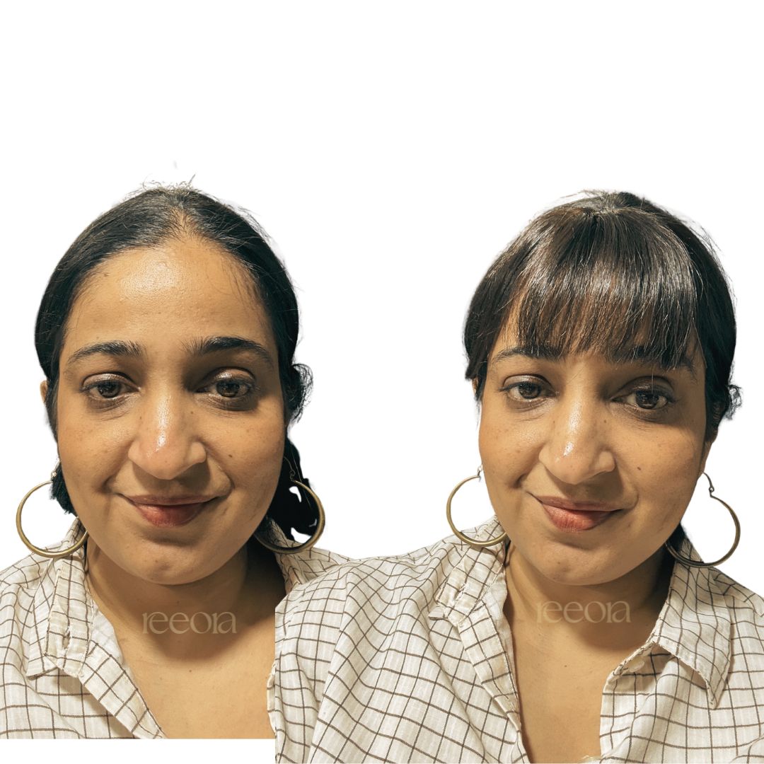 Forehead Bangs | 100% human hair | High density | Natural black