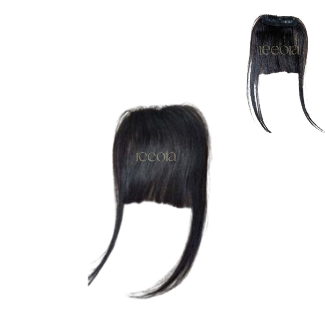 Forehead Bangs | 100% human hair | High density | Natural black
