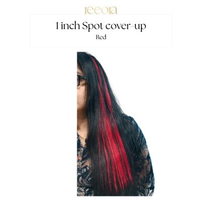 1 inch Colour hair strip - Burgundy | 100% Human Hair | 14-26 Inch | Straight