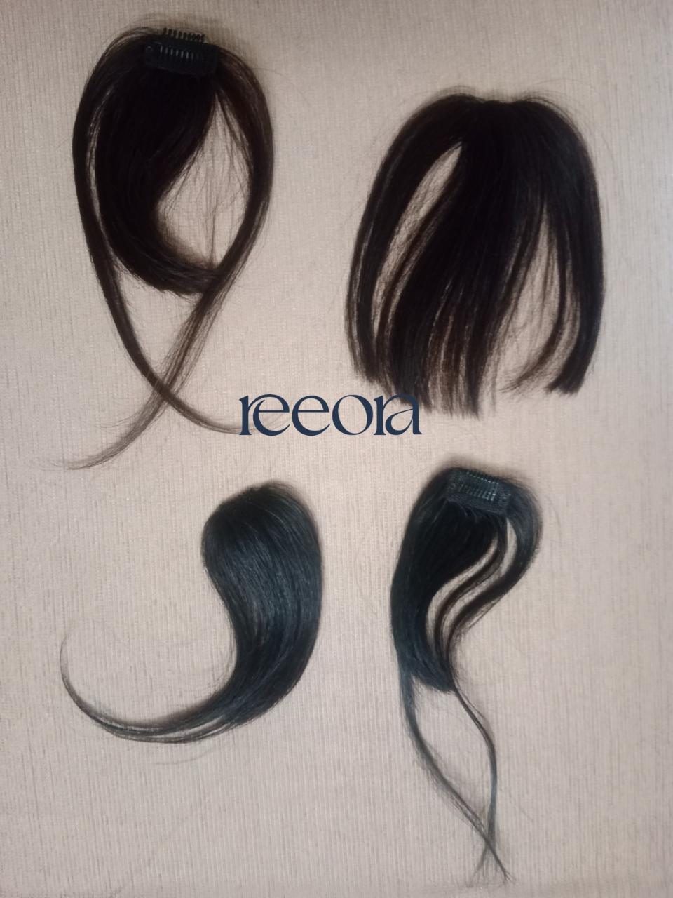 1 Clip Forehead Bangs | 100% human hair | Natural colours