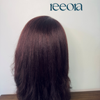 Deep and Rich Auburn Wig, Machine Made and 16 inchs