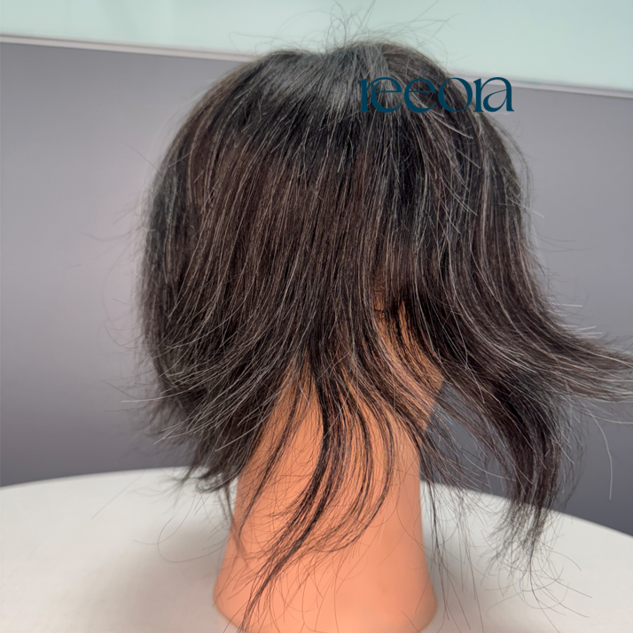Grey 8X10 Toupee Long hair Mirage Toupee for men