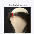 Frontal Receding Hairline band - Large & Small | 1.5 & 2.5 inch thick hair coverage bands | Clipless topper