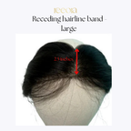 Frontal Receding Hairline band - Large & Small | 1.5 & 2.5 inch thick hair coverage bands | Clipless topper