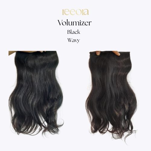 Hair Volumizers | Black Colour | Remy Hair Thick hair only | Hair Extensions in Straight, Curly & Wavy textures| Hair length 14"-24"