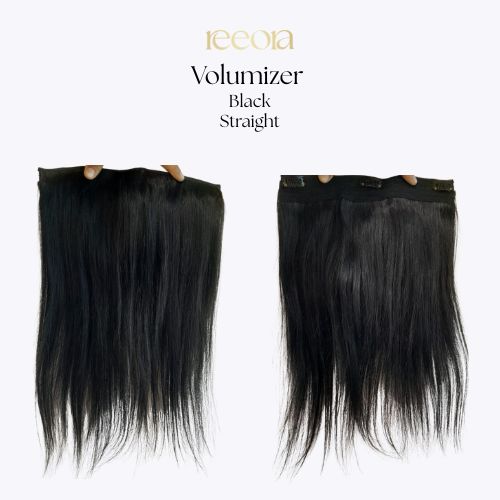 Hair Volumizers | Black Colour | Remy Hair Thick hair only | Hair Extensions in Straight, Curly & Wavy textures| Hair length 14"-24"