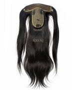 Frontline Hair Topper - Narrow | Hairline Thinning & Grey Coverage | Lace & Silk