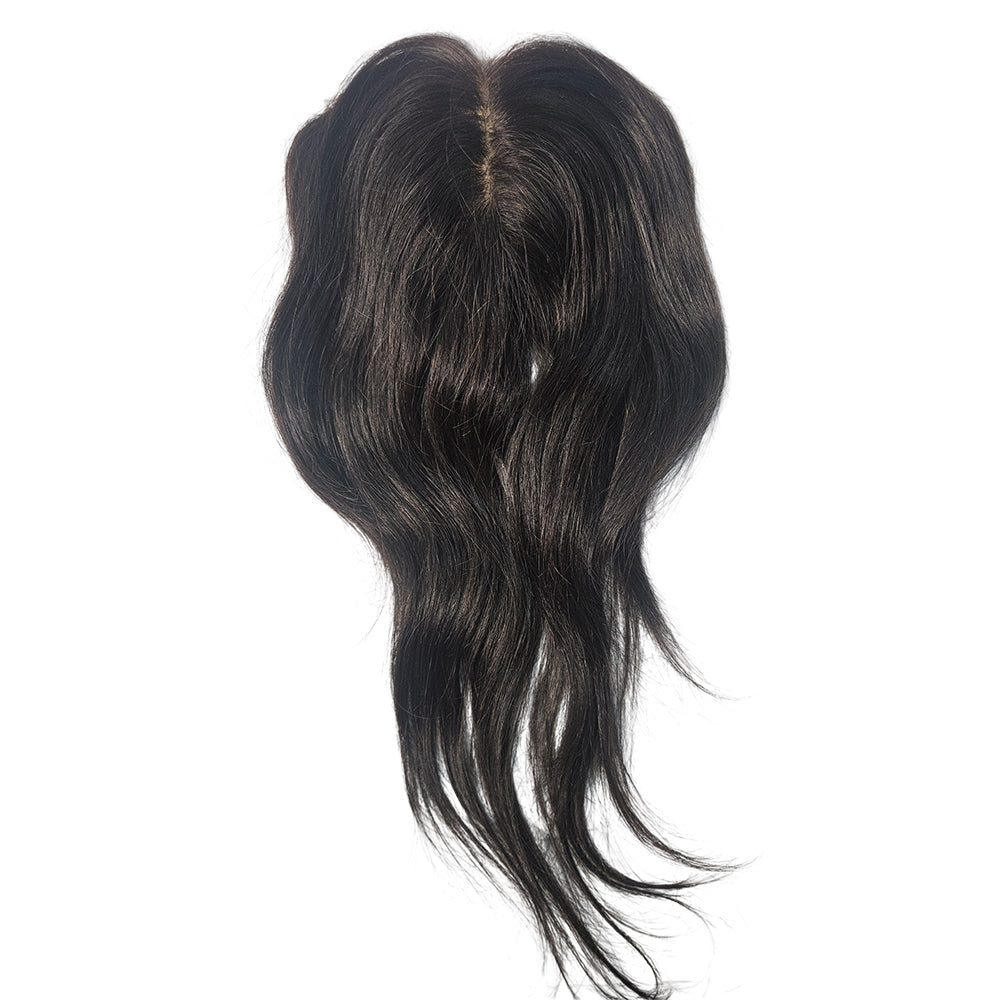 P6 | Frontline Topper Wide — Silk Base with HD Net Human Hair Topper