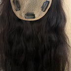 5x5 Silk Base Lace Front Human Hair Topper For Women I Natural Hairline I Hair Extensions