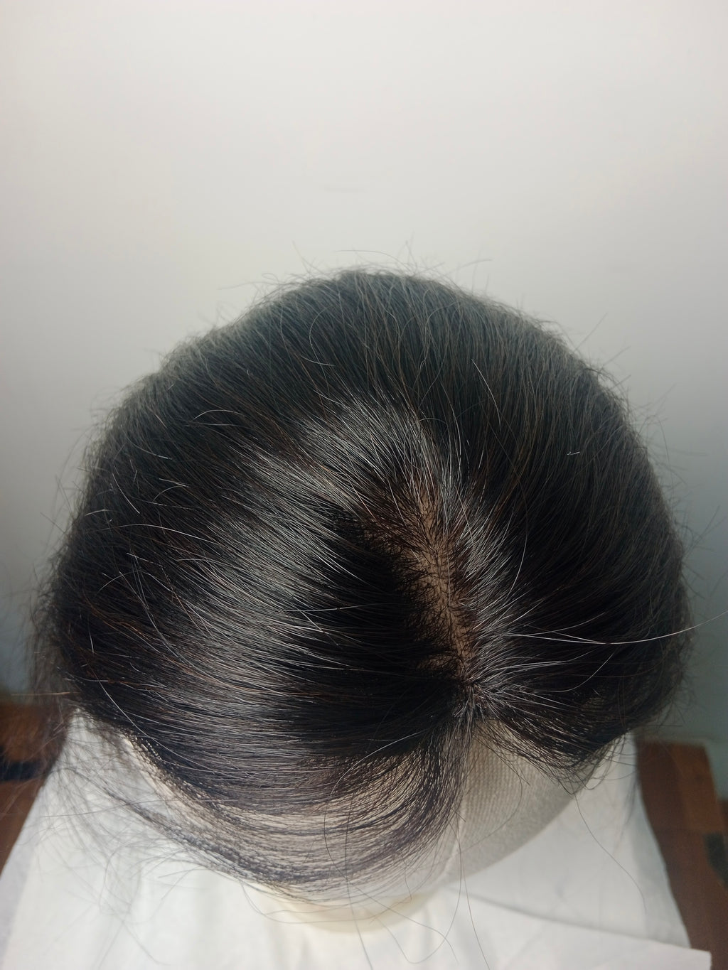 Half Wig for Women | Crown & Side Thinning Volume & Length | Silk base