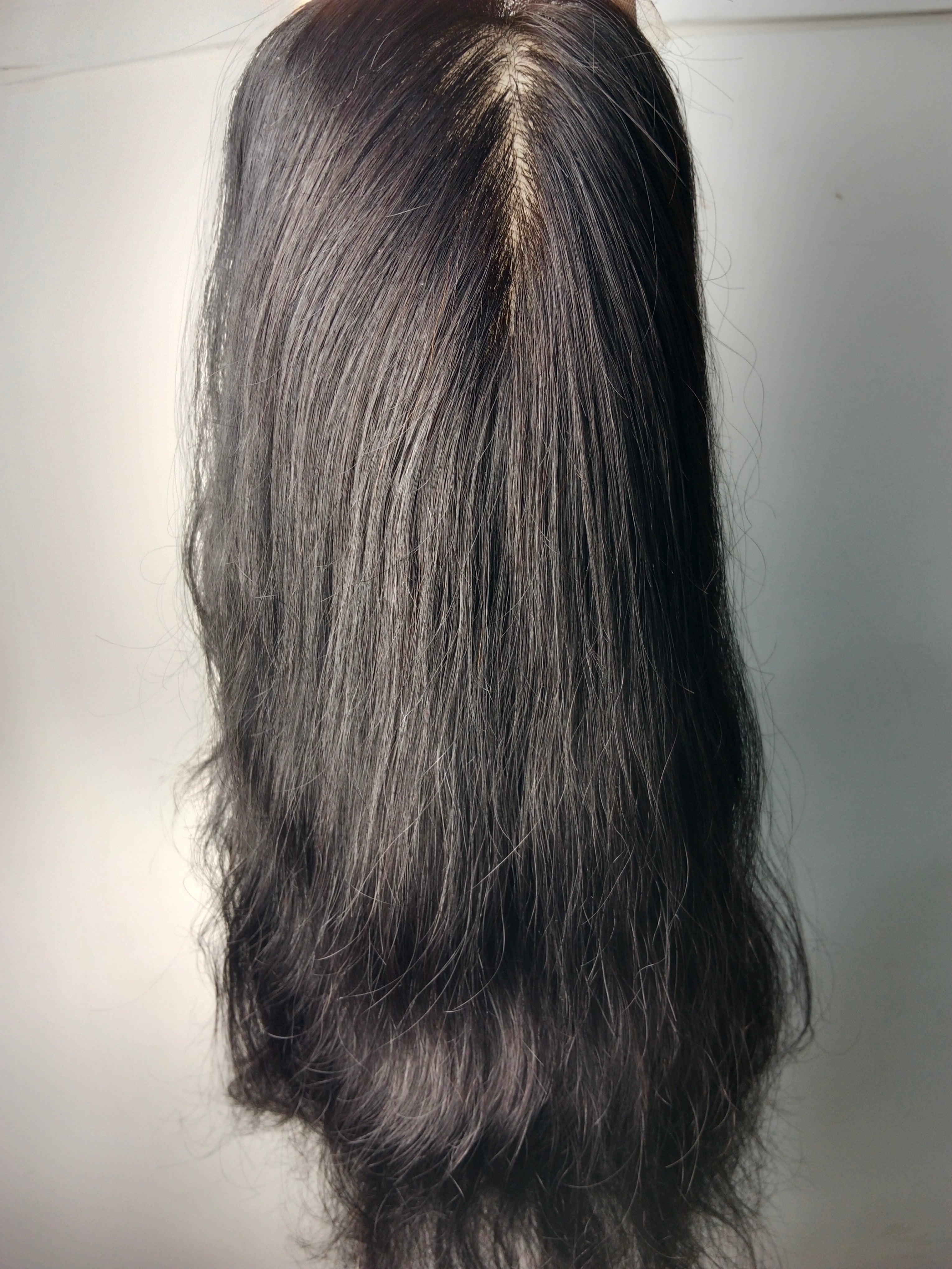 Half Wig for Women | Crown & Side Thinning Volume & Length | Silk base