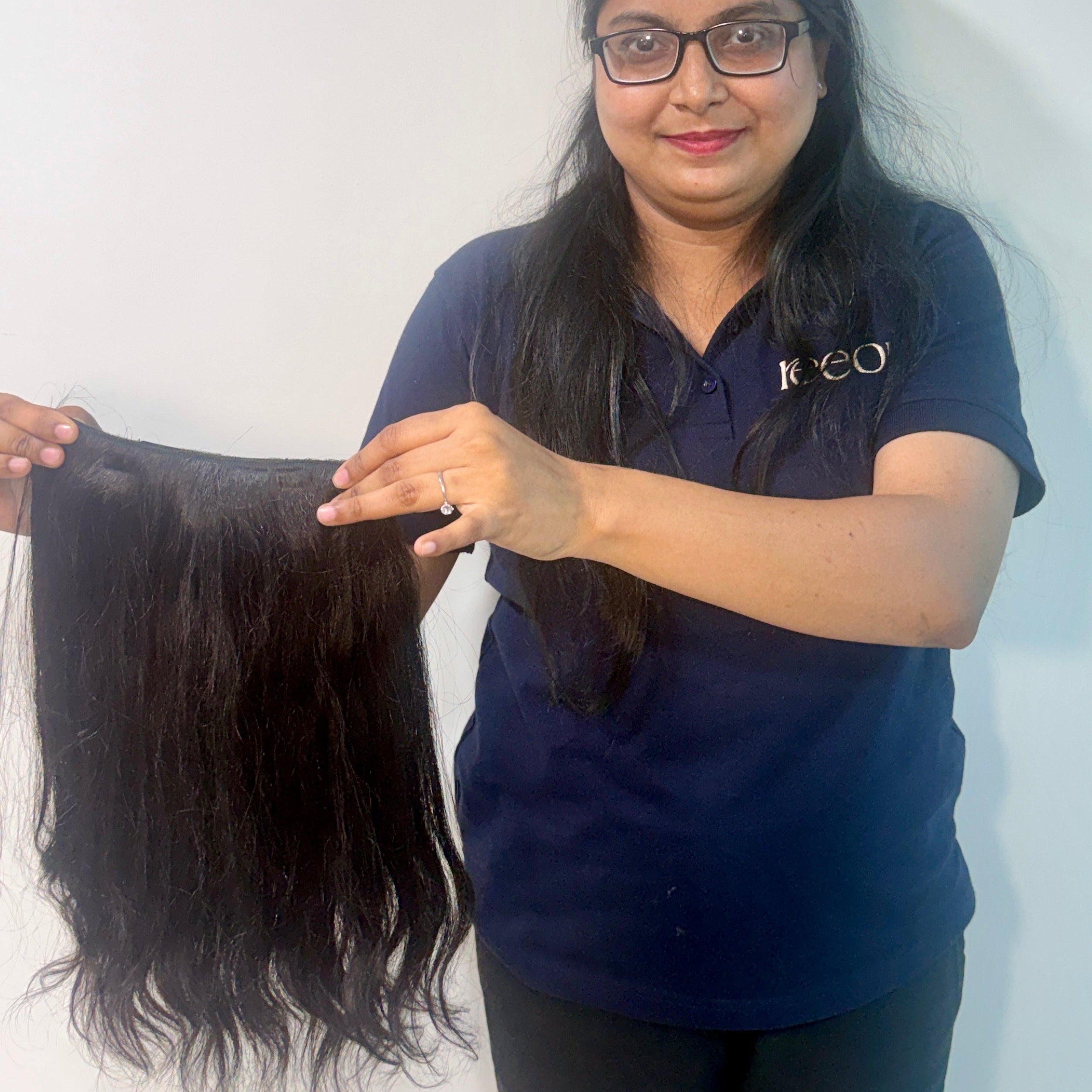 Hair Volumizers | Black Colour | Remy Hair Thick hair only | Hair Extensions in Straight, Curly & Wavy textures| Hair length 14"-24"