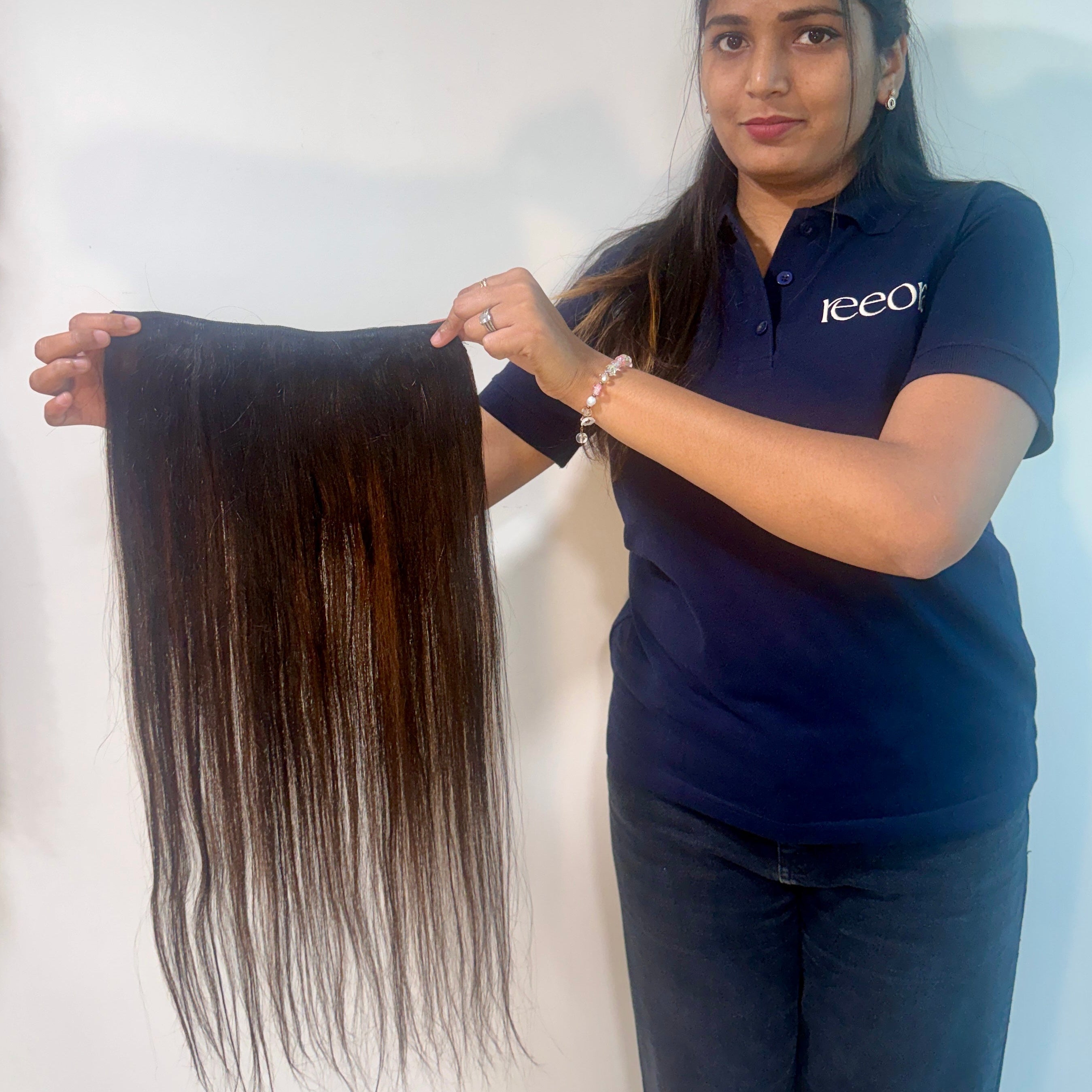 Hair Volumizers | Brown Colour | Remy Hair Thick hair only | Hair Extensions in Straight, Curly & Wavy textures| Hair length 14"-24"