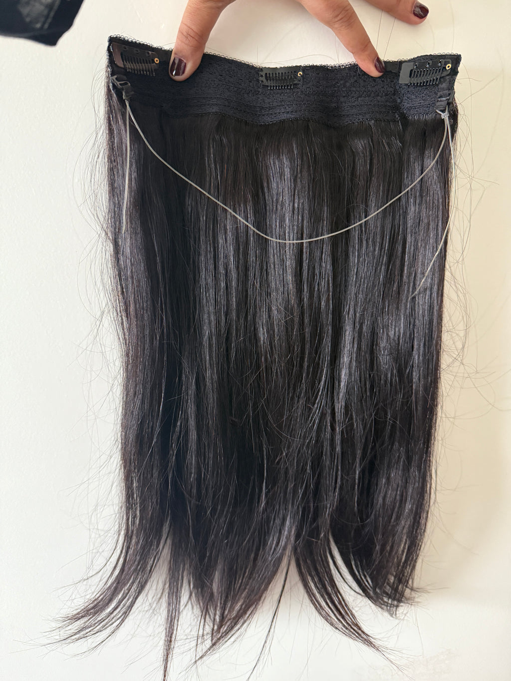 Back Hair Volumizer for Women with Halo - Straight