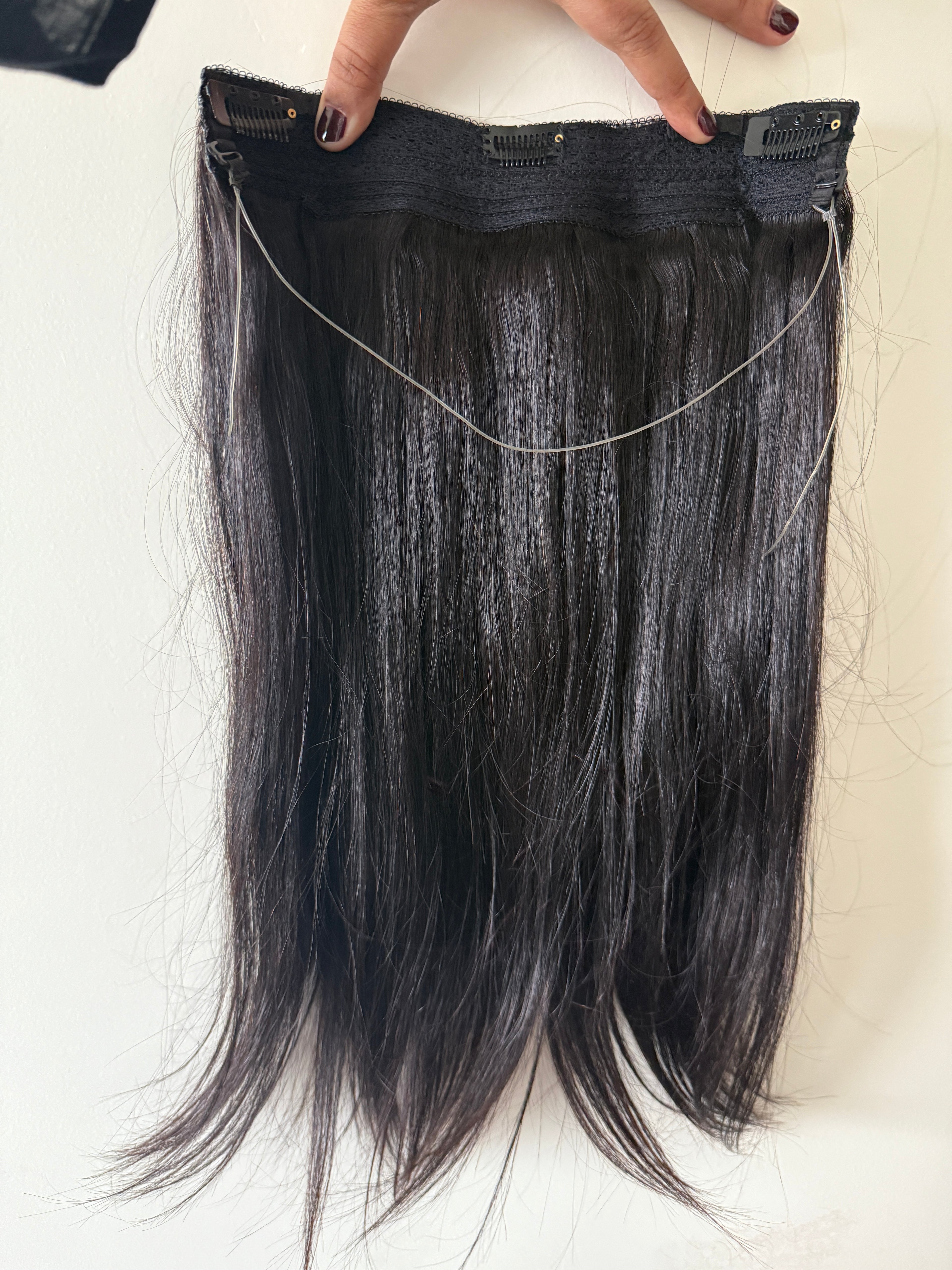 Back Hair Volumizer for Women with Halo - Straight