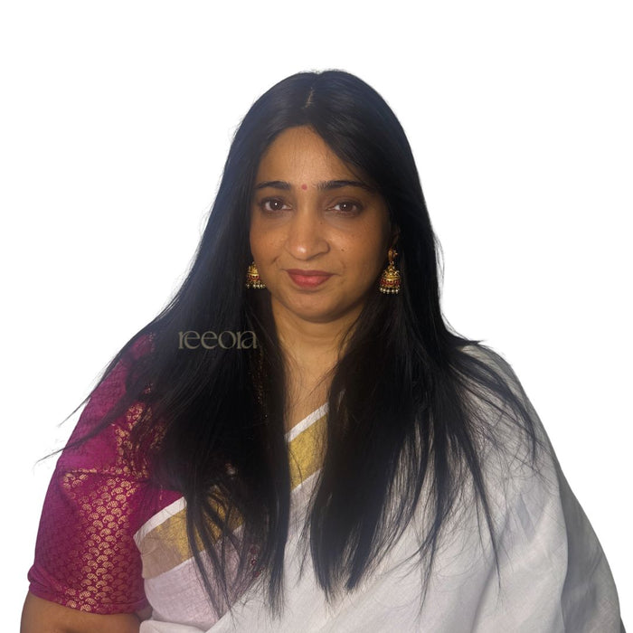 Gauri Wig | Medical Wig with Flexible Parting | Jet Black Silky Straight | 24 Inches | Silk Base with Silicone Lining
