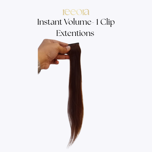 One_clip_brown_wavy_extension