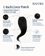 1 Inch Cover Patch | Instant Hair Volume & Root Coverage | Tiny topper