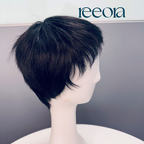 Straight Natural Black Men's Wig 6 inch