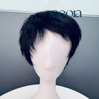 Straight Natural Black Men's Wig 6 inch