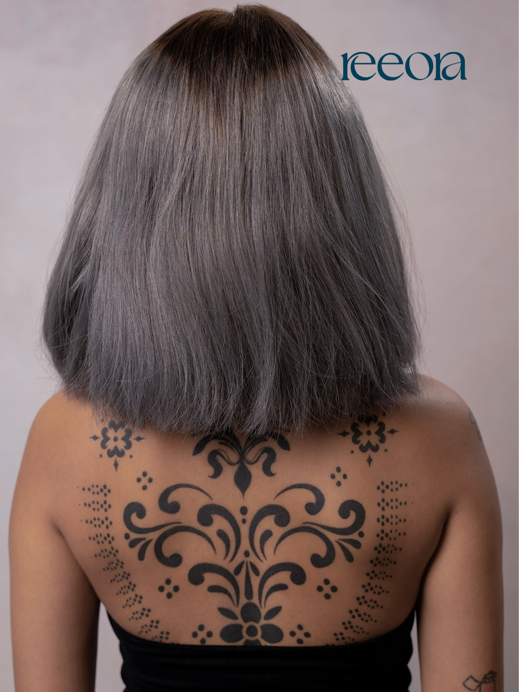 The "Urban Edge" Collection: Black & White Long Bob Wig