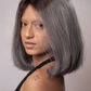 The "Urban Edge" Collection: Black & White Long Bob Wig