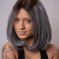 The "Urban Edge" Collection: Black & White Long Bob Wig