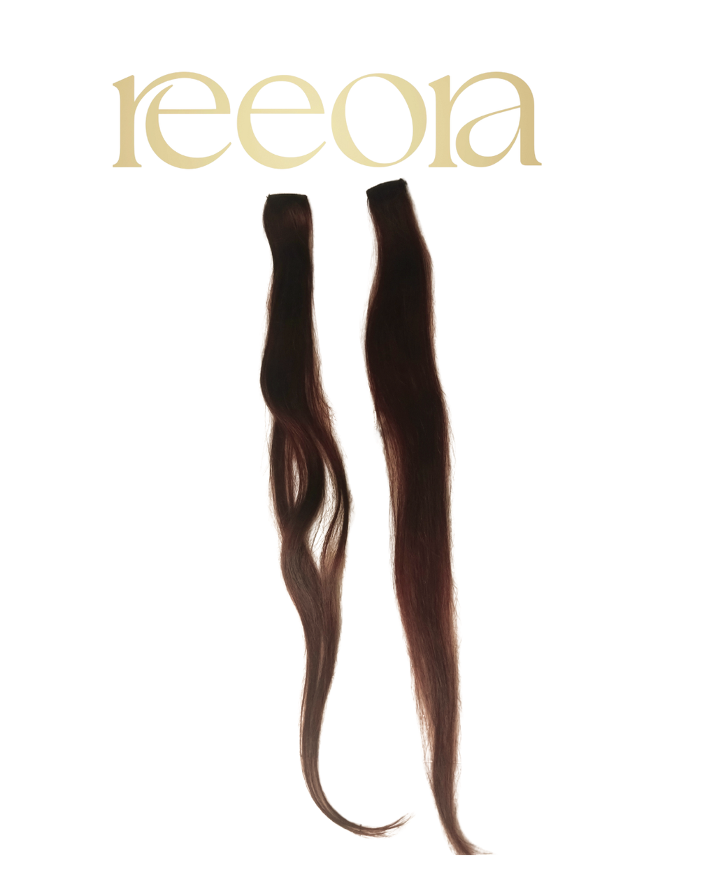 Premium 1 Clip Hair Extensions – 100% Human Hair | Natural Black & Light Brown | 14-26 Inch | Straight & Wavy