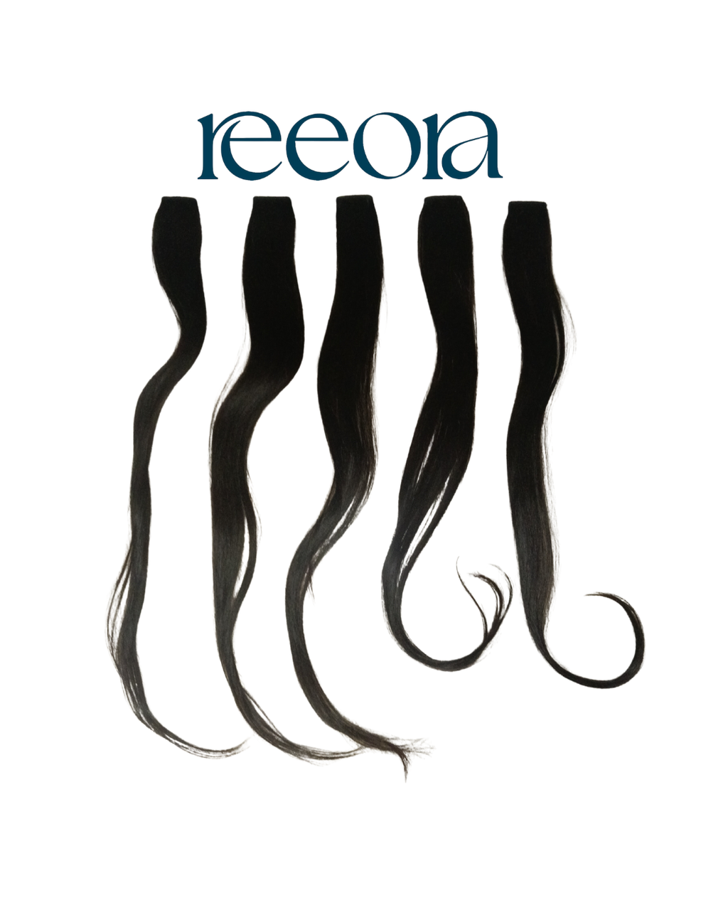 Premium 1 Clip Hair Extensions – 100% Human Hair | Natural Black & Light Brown | 14-26 Inch | Straight & Wavy