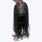 Half Wig for Women | Crown & Side Thinning Volume & Length | Silk base