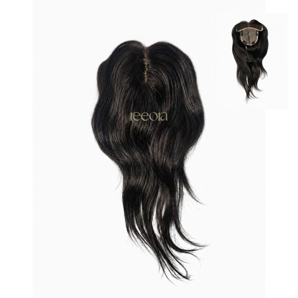 Frontline Hair Topper - Wide | Hairline Thinning & Grey Coverage | Lace & Silk