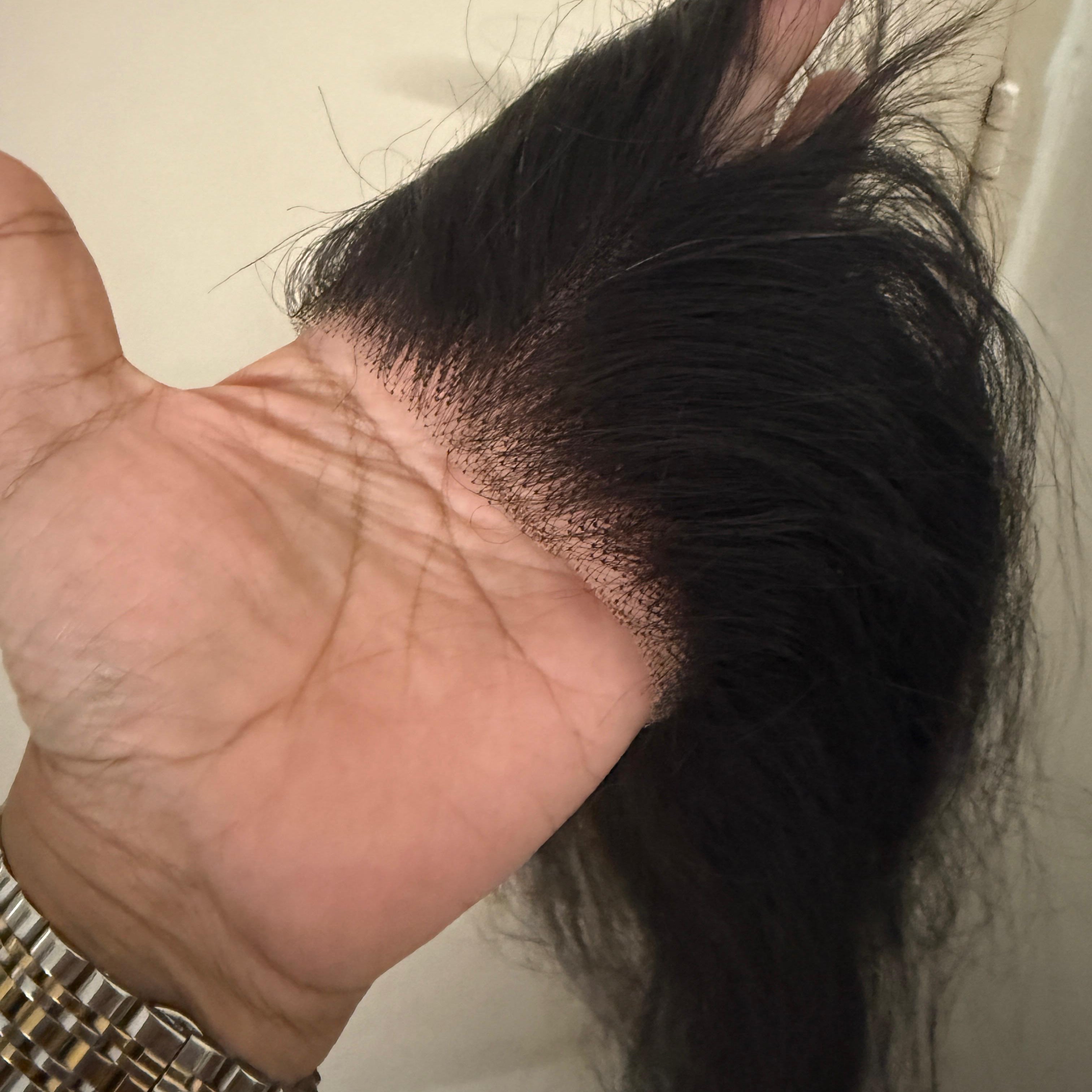 Receding Hairline Band For Women I Natural Coverage I 100% Natural brown Human Hair