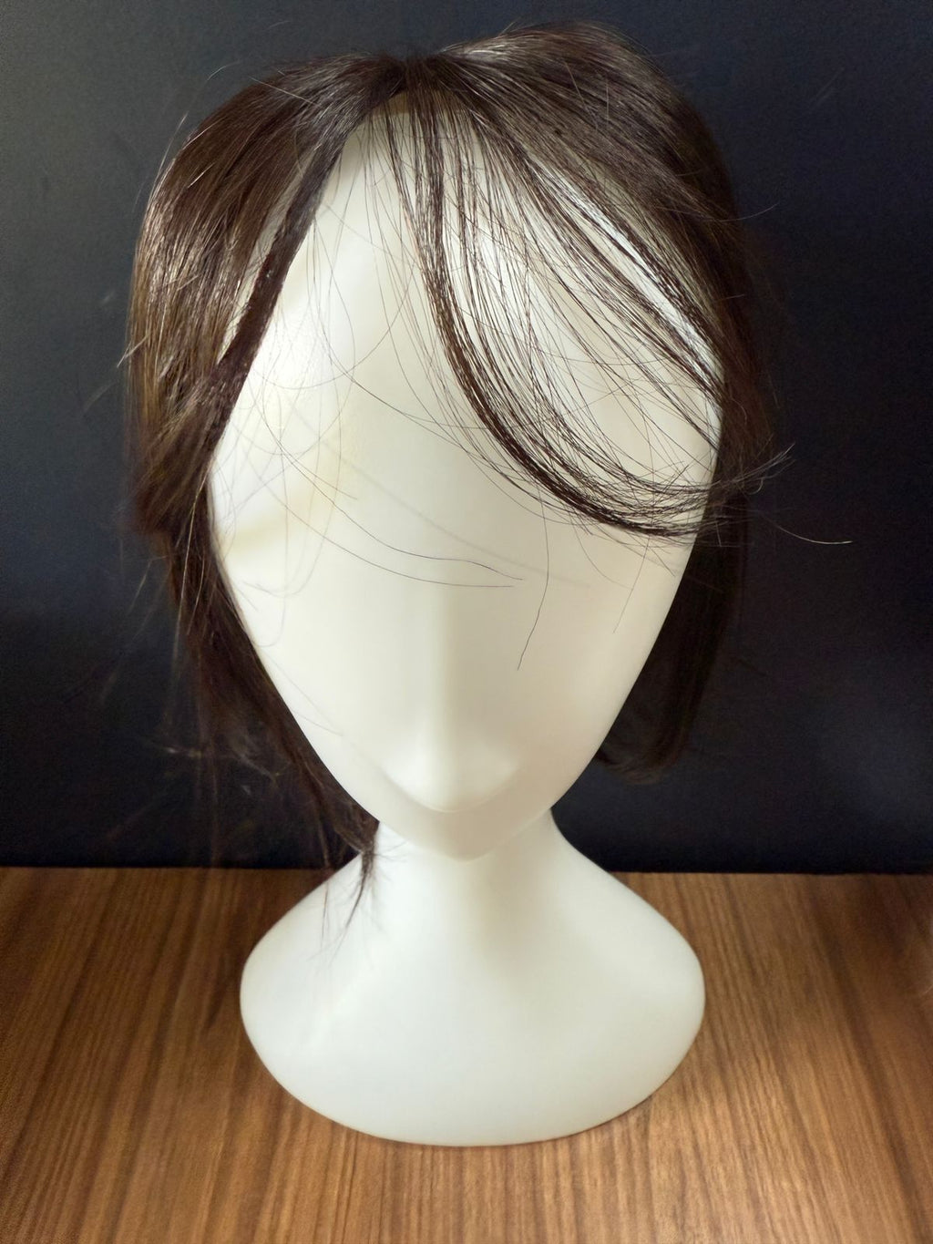 Straight Hair Topper 3x5" | Black Silk Base Crown Topper – 16" Premium Human Hair by Reeora
