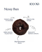 Messy Bun 35 gms | Quick updo/bun style for volume or coverage