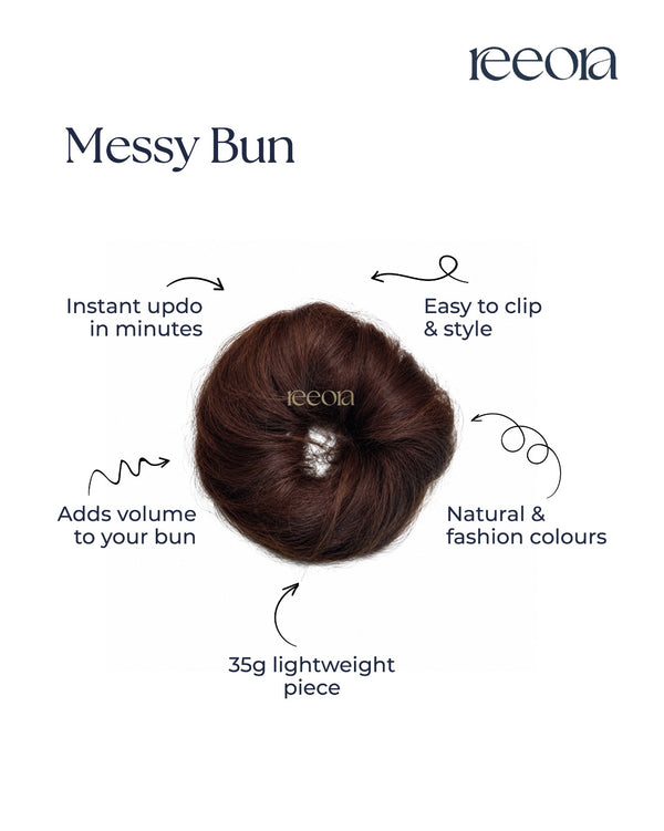 Messy Bun 35 gms | Quick updo/bun style for volume or coverage