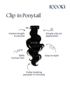 Ponytail with Clip | Clip-In Human Hair Extension