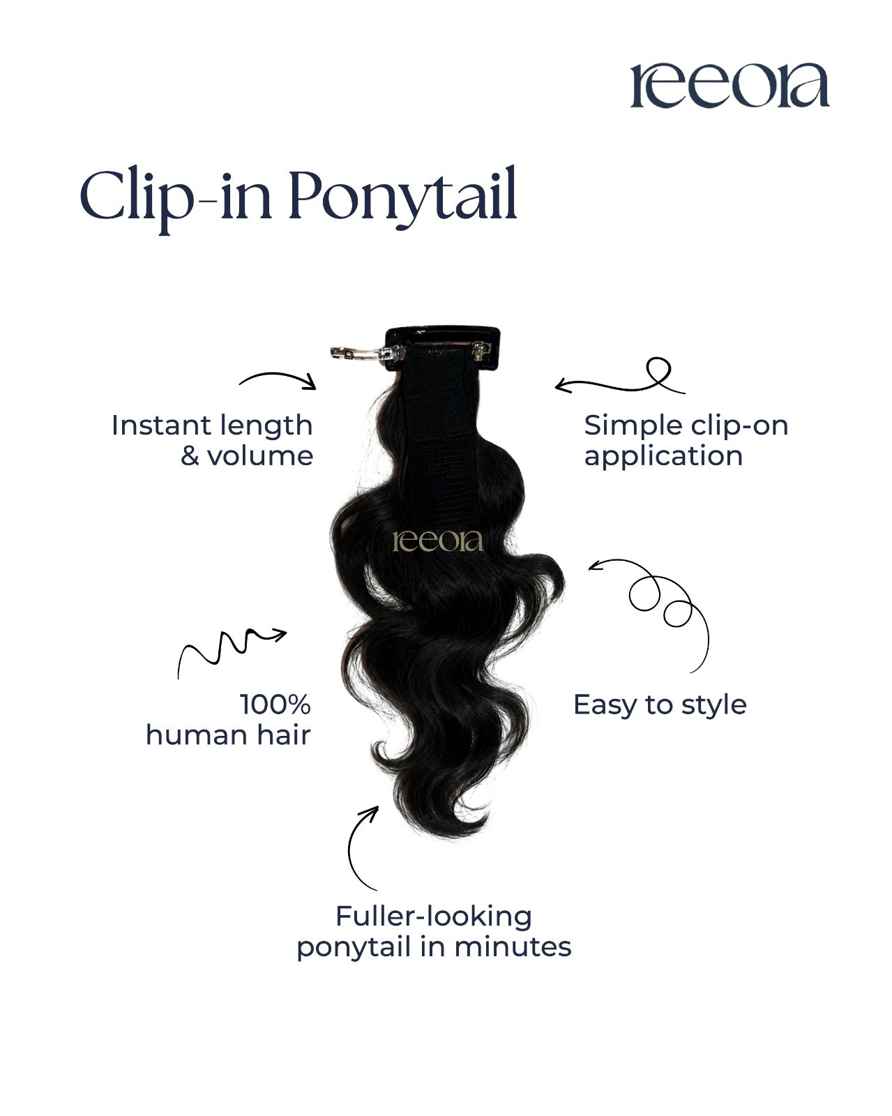 Ponytail with Clip | Clip-In Human Hair Extension