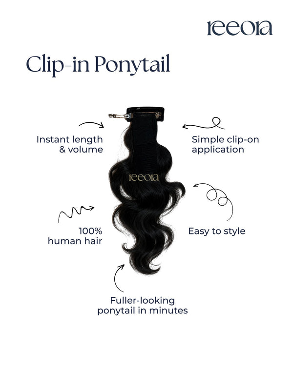 Ponytail with Clip | Clip-In Human Hair Extension