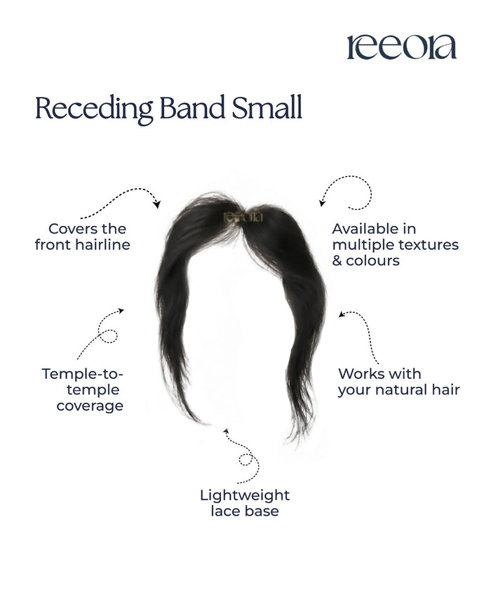 Receding Band - Small | Lace Hairline Band | 100% Human Hair | For Receding Hairlines