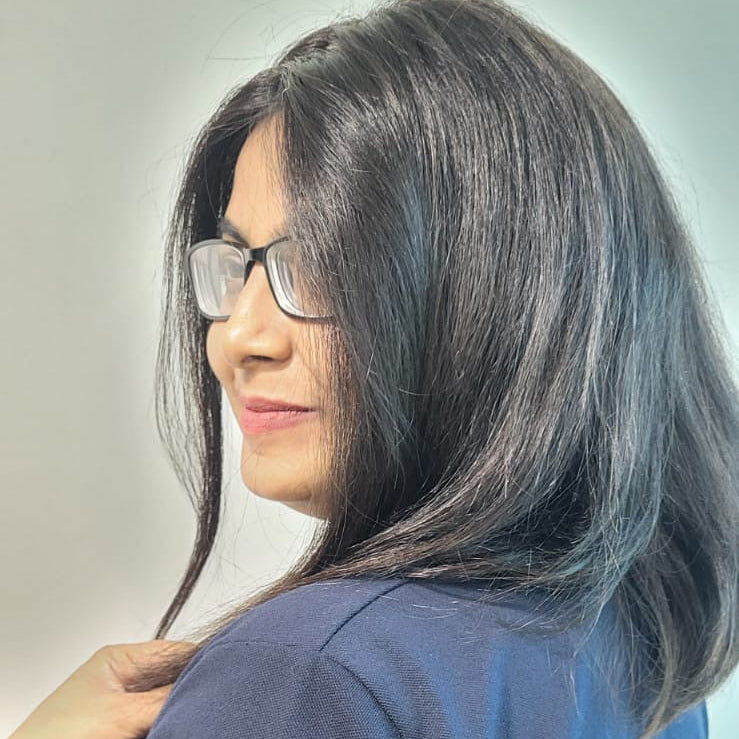 Short Bob Straight hair - Silk base - Realistic scalp line - Natural black