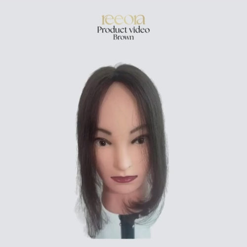 2x5 Silk Base - Black - Human Hair Topper For Women - Great to cover wide center partition